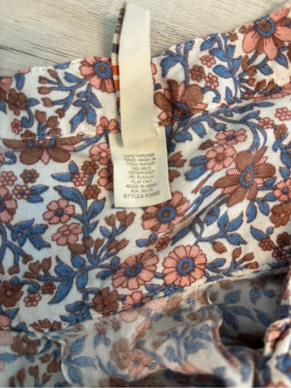 RAGA Boho Floral Paisley Fringe Tassel Dress Size Large - Picture 12 of 14